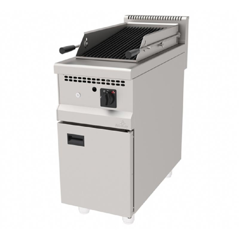 Atalay AAIG-490 900 Seri Dolaplı Su Çekmeceli Döküm Amerikan Izgara, 40x90 cm, Doğalgazlı