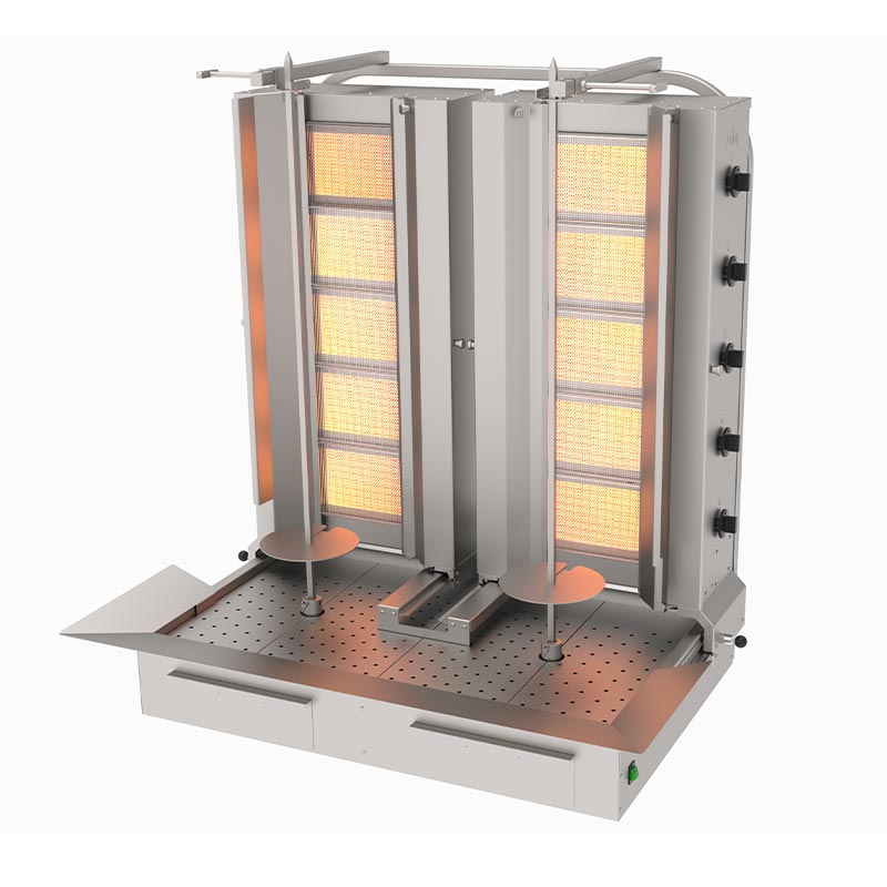 Atalay ADG-5-5A Alttan Motorlu Hareketli Döner Makinesi, 5+5 Radyanlı, LPG'li