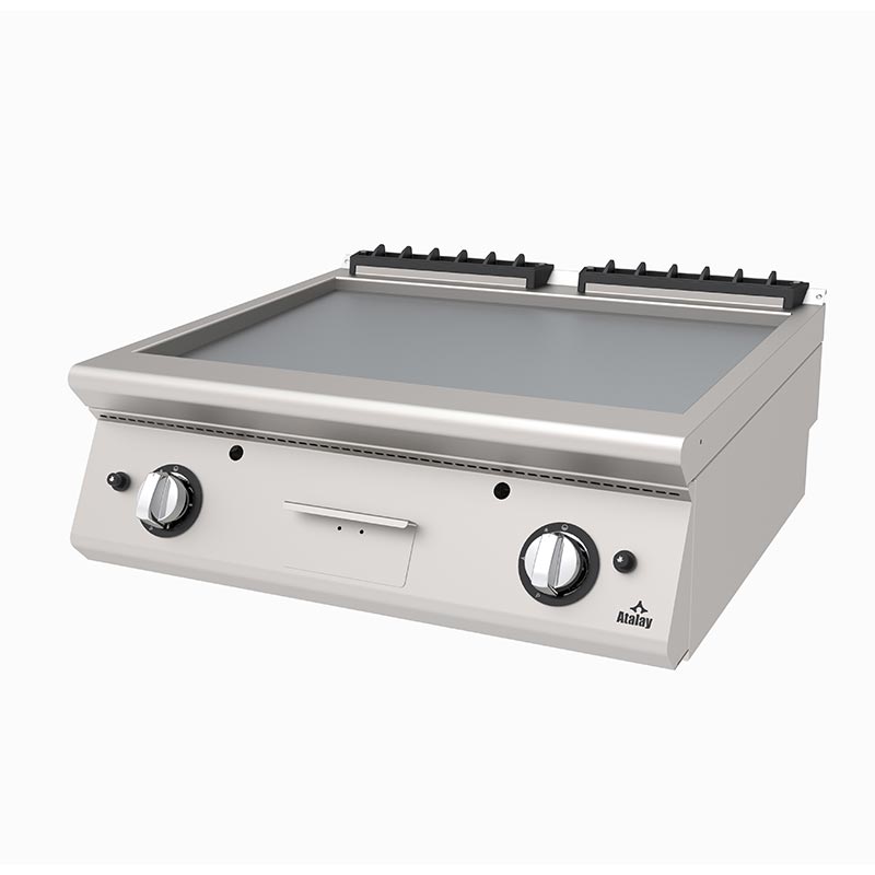 Atalay AGI-873 730 Seri Set Üstü Düz Pleyt Izgara, 80x73x30 cm, Doğalgazlı