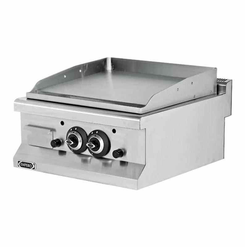 Empero Pleyt Yarı Oluklu Izgara, 60x63x28 cm, Krom Tabla, Elektrikli