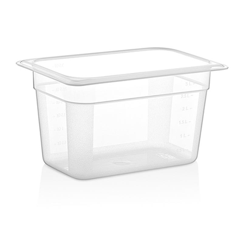 GastroPlast GN 1/4-150 mm Polikarbon Gastronorm Küvet, Siyah