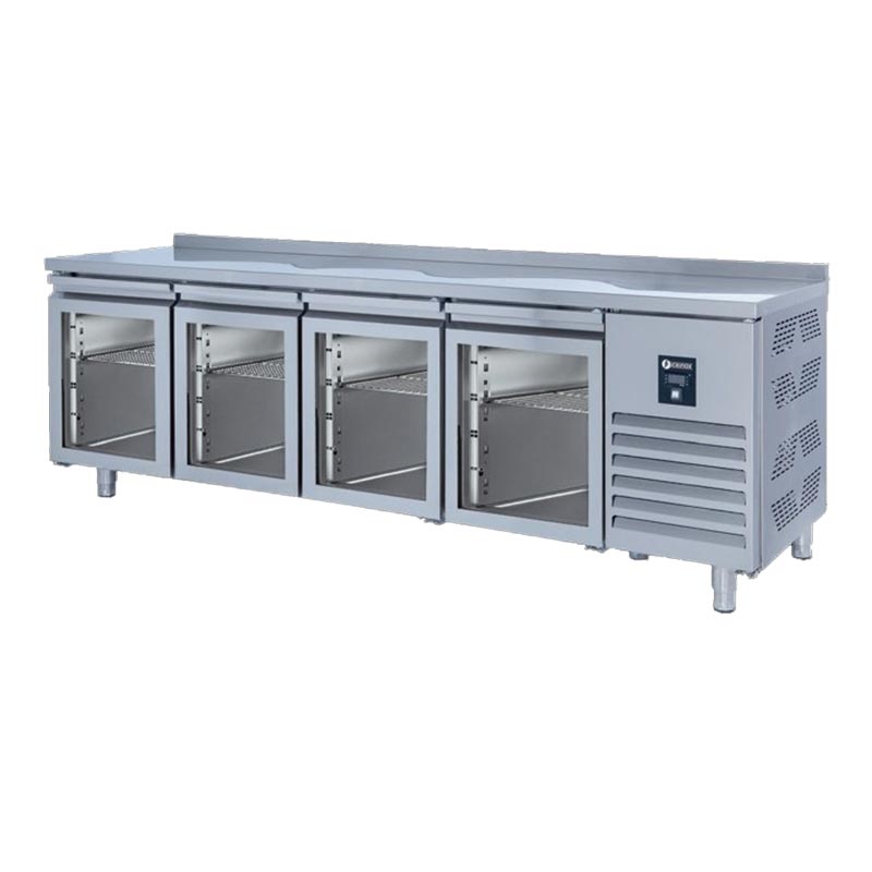 Iceinox CTS 560 UG Tezgah Tip Snack Buzdolabı, 4 Cam Kapılı