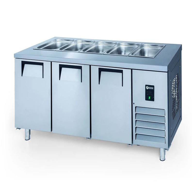 Iceinox STS 515 Servis Tip 3 Kapılı Buzdolabı, 200x70x85 cm