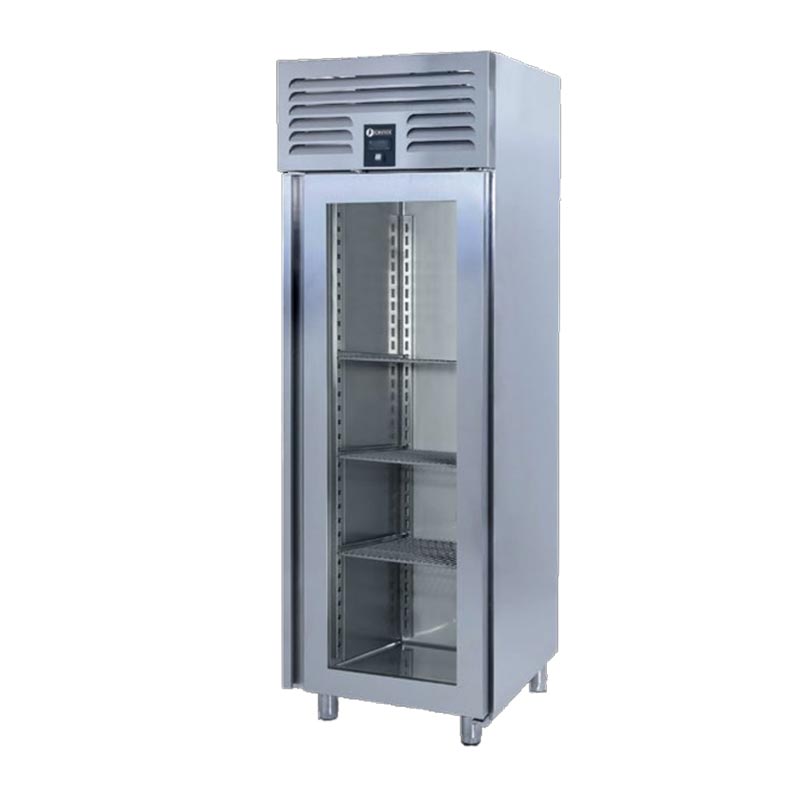 Iceinox VTS 610 VG Dik Tip Snack ve GN Buzdolabı, 1 Cam Kapılı